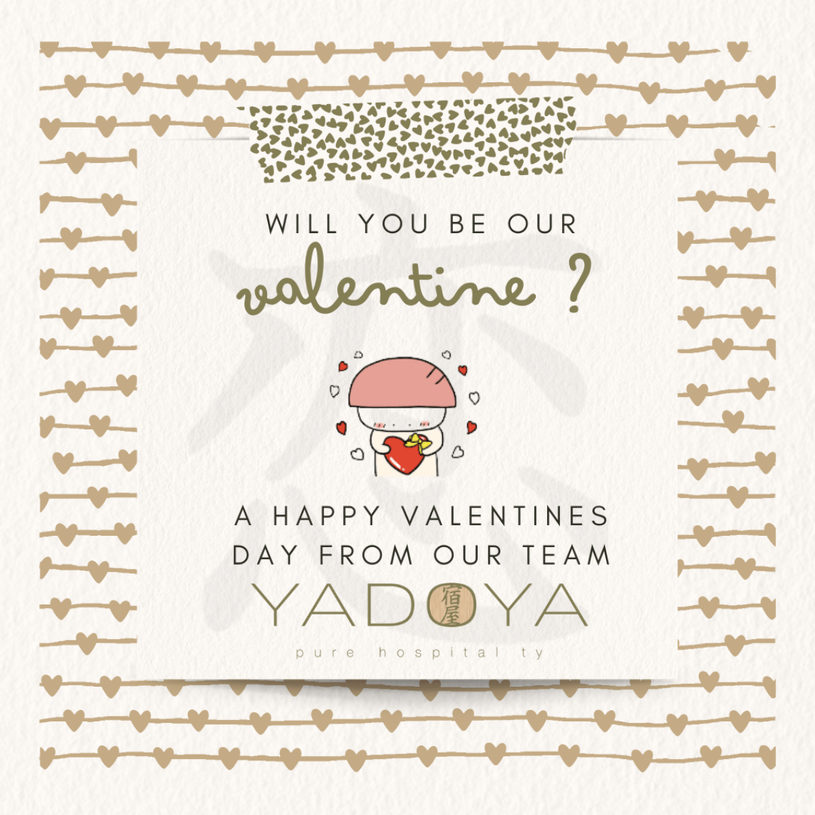 Yadoya Valentines Day Website Banner